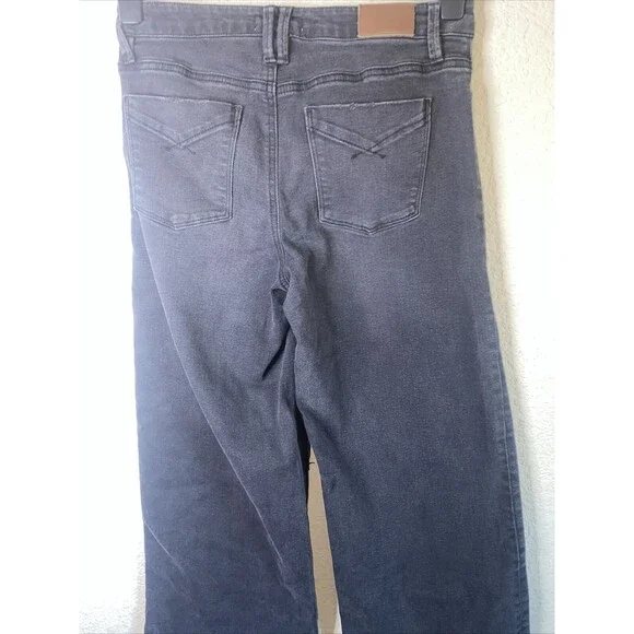 Unpublished jeans black Wide Leg crop 27 Stretch 90s y2k punk goth greta - Picture 4 of 7